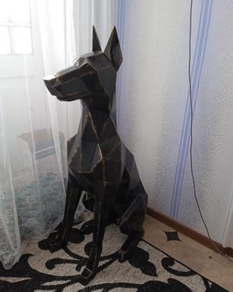Scultura in metallo ,lamiera d'acciaio