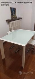 Tavolo in vetro satinato 