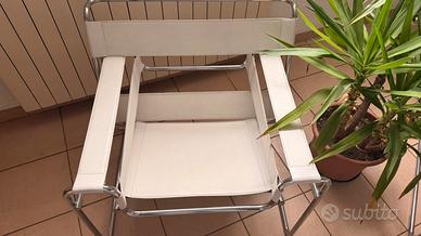 Coppia poltrone stile Wassily Bauhaus in accaiao