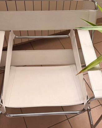 Coppia poltrone stile Wassily Bauhaus in accaiao