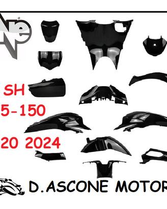KIT CARENE SH 125 150 2020 2024 NERO LUCIDO