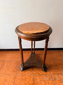 Tavolino rotondo in legno massello