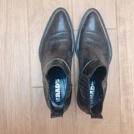 Scarpe Uomo Stivaletti a punta - Grigio Scuro - 45