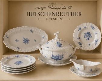 Servizionpiatti Hutschenreuther Dresden fiori blu