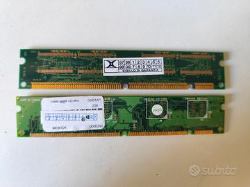2x RAM SDRAM PC133 /  Vintage per Retro PC

