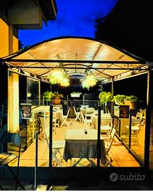 Dehors 5X2.5 estivo che invernale, con pavimento