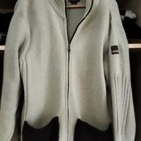 Maglione Malboro in pura lana con cerniera