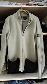 Maglione Malboro in pura lana con cerniera