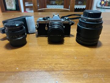 PENTAX ME SUPER + 50mm + 28mm + 28-200mm + flash