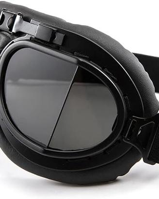OCCHIALI VINTAGE MOTO CUSTOM CAFE RACER LENTE FUME