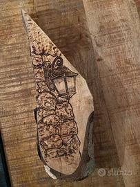 ✨ Pezzo unico | Arte su legno pirografata a mano ✨
