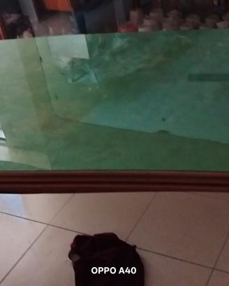 tavolo  in vetro   credenza 