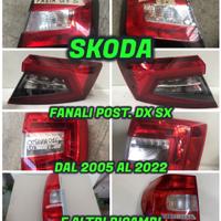Skoda fanali post. dx sx dal 2005 al 2022