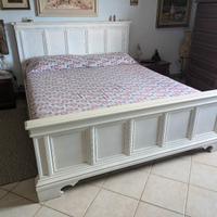 struttura letto matrimoniale legno massello 
