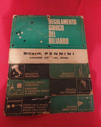 Regolamento del gioco del biliardo 