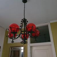 lampadario in ferro battuto