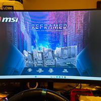 Monitor koorui 24 pollici  curvo full HD 180hz