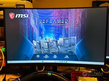 Monitor koorui 24 pollici  curvo full HD 180hz