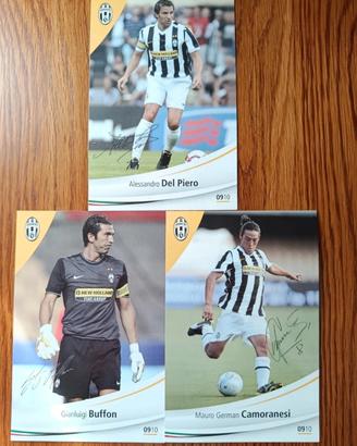 Lotto 3 cartoline Juventus 2009/2010
