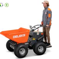 Motocarriola elettrica 4x4 minidumper idraulica