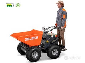 Motocarriola elettrica 4x4 minidumper idraulica