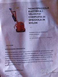 Monospazzola per pavimenti