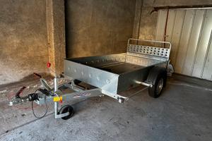 Carrello rimorchio con rampe di salita pt6c