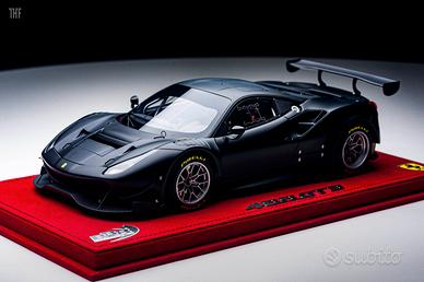 BBR 1/18 Ferrari 488 GT3 2015 Matt Black 07/12