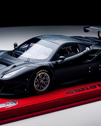 BBR 1/18 Ferrari 488 GT3 2015 Matt Black 07/12