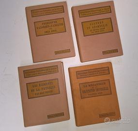 4 libri antichi di matematica geometria fisica