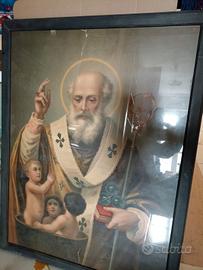 Antico quadro di S. San Nicola di Bari 80x60