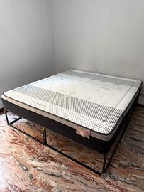 Letto matrimoniale 180x200 con materasso Visco