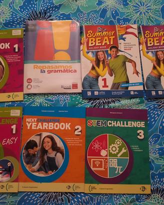 Libri scolastici inglese e spagnolo