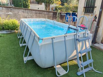 Piscina Bestway Power Steel 4x2x1m usata