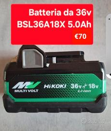 Batteria da 36V BSL36A18X 5.0Ah hikoki hitachi 