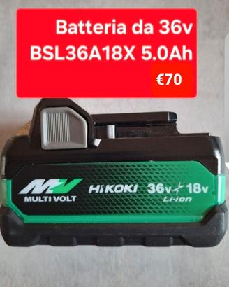 Batteria da 36V BSL36A18X 5.0Ah hikoki hitachi 