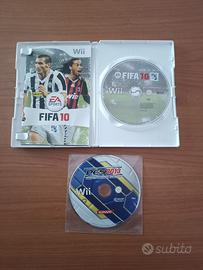 Set di 2 Videogiochi Calcio Nintendo Wii Vintage