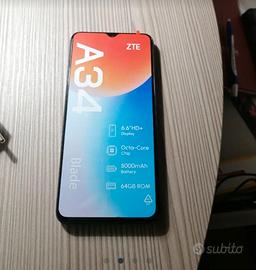 Smartphone ZTE a34 black nuovo