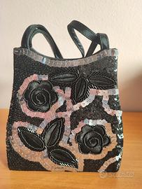 Borsa Nera con paillettes 
