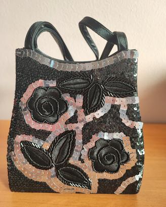 Borsa Nera con paillettes 