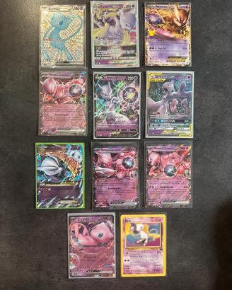 🧬Lotto Carte Pokémon Mew & Mewtwo Full Art / Promo