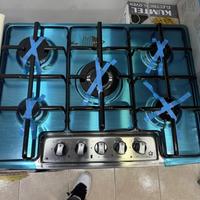 Piano cottura 70cm acciaio 5fuochi nuovo garantito