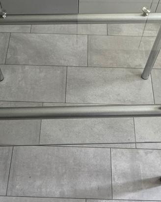 tavolo Tecno spa Norman Foster cristallo e metallo