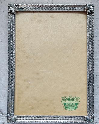 Cornice in bronzo Argentato anni '60