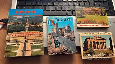 Souvenir pieghevoli cartoline vintage