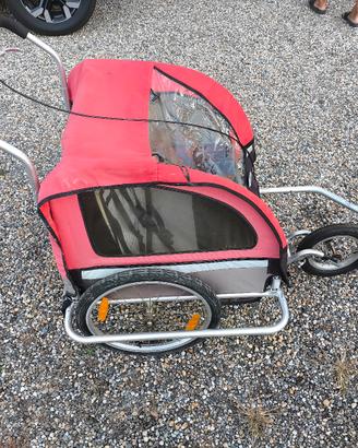 Rimorchio-Passeggino MAXXUS per bicicletta.