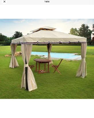 Gazebo 3x3 “marrone”
