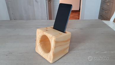 Porta smartphone in legno