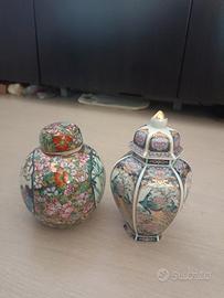 Vaso Cinese Ginger Jar "Famille Rose" Decoro Mille