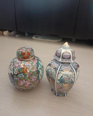 Vaso Cinese Ginger Jar "Famille Rose" Decoro Mille